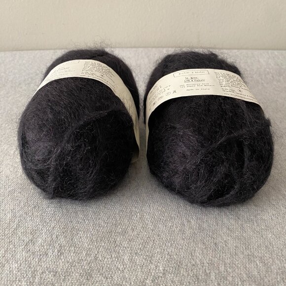 NWT Biches & Buches Le Gros Silk Mohair Colour Black Lot of 2 - Picture 5 of 7